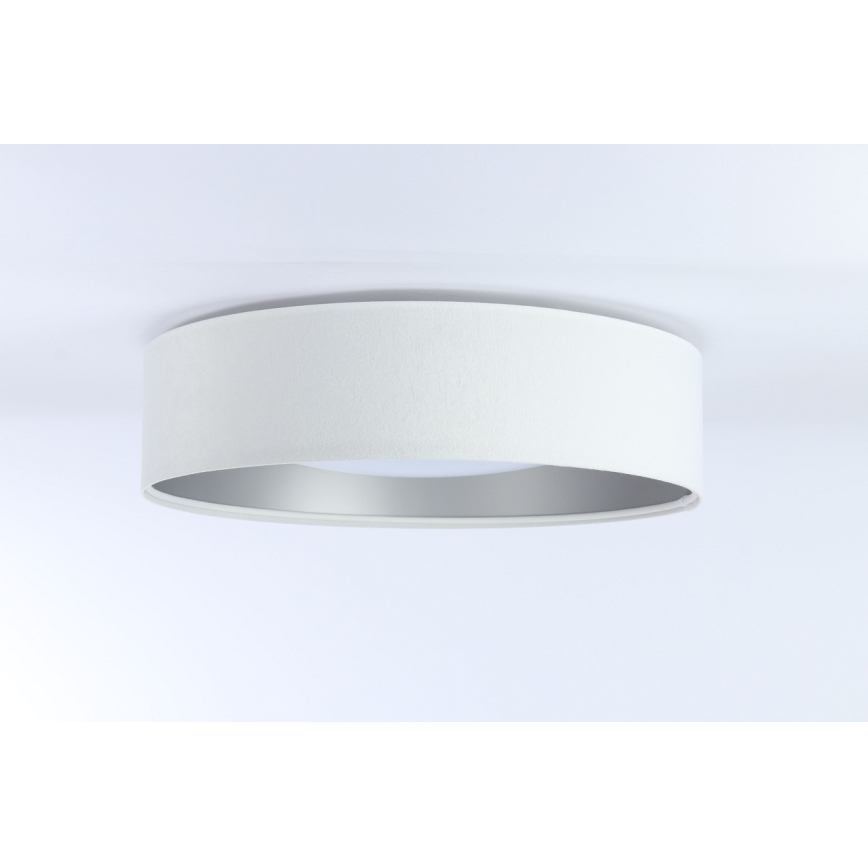 Светодиодный регулируемый потолочный светильник SMART GALAXY LED/24W/230V диам. 44 см белый/серебристый 3000-6500K + пульт дистанционного управления