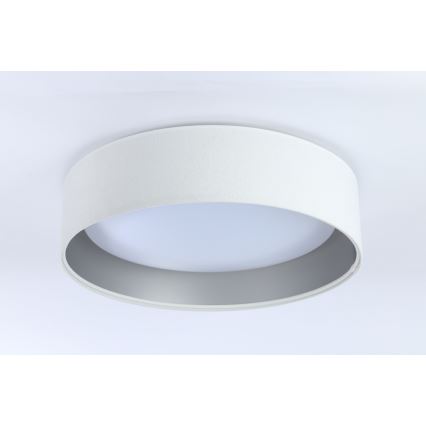 Светодиодный регулируемый потолочный светильник SMART GALAXY LED/24W/230V диам. 44 см белый/серебристый 3000-6500K + пульт дистанционного управления