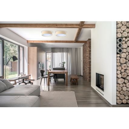 Светодиодный диммируемый потолочный светильник SMART GALAXY LED/24W/230V ⌀ 44 см бежевый/белый 3000-6500K + пульт ДУ