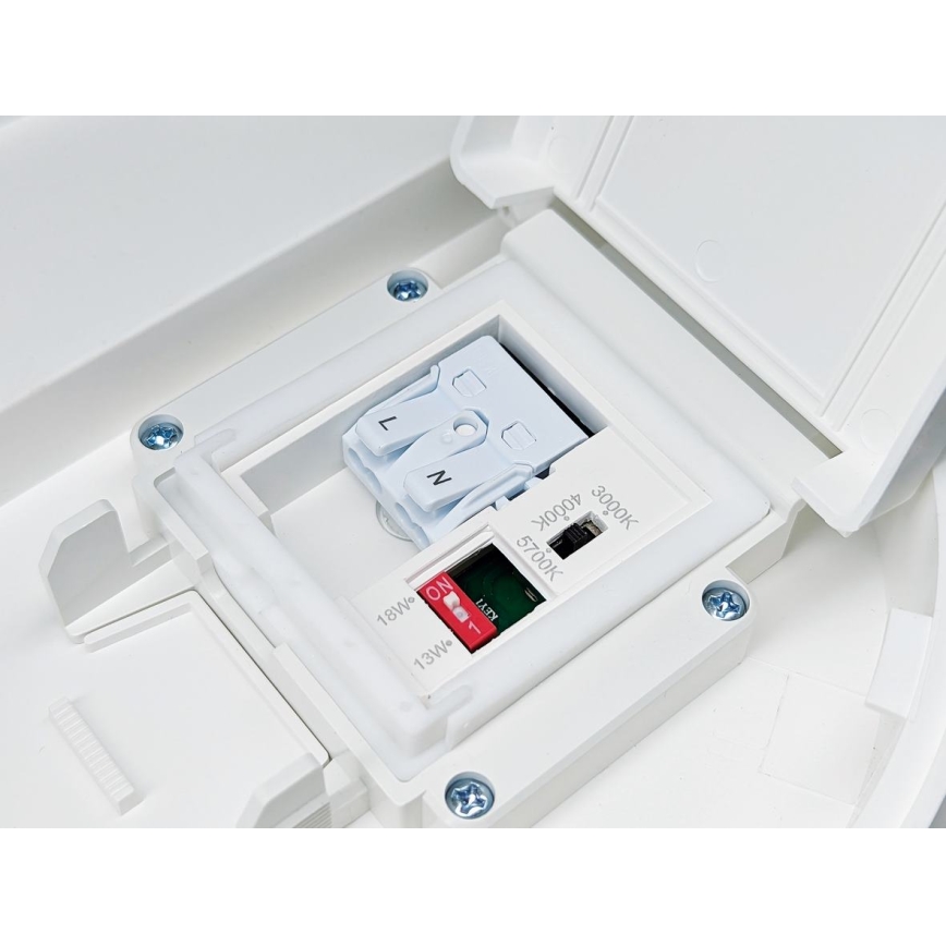 Светодиодный регулируемый потолочный светильник для ванной VARIO LUMO LED/13/18W/230V 3000/4000/5700K диаметр 36 см IP44 белый