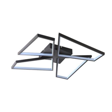 Светодиодный регулируемый потолочный светильник LED/115W/230V 3000-6500K черный + пульт дистанционного управления