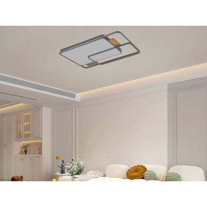 Светодиодный диммируемый потолочный светильник LED/280W/230V 3000-6500K + пульт дистанционного управления