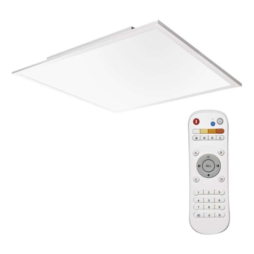 Светодиодный диммируемый потолочный светильник LED/40W/230V квадратный 2700K-6000K + пульт ДУ