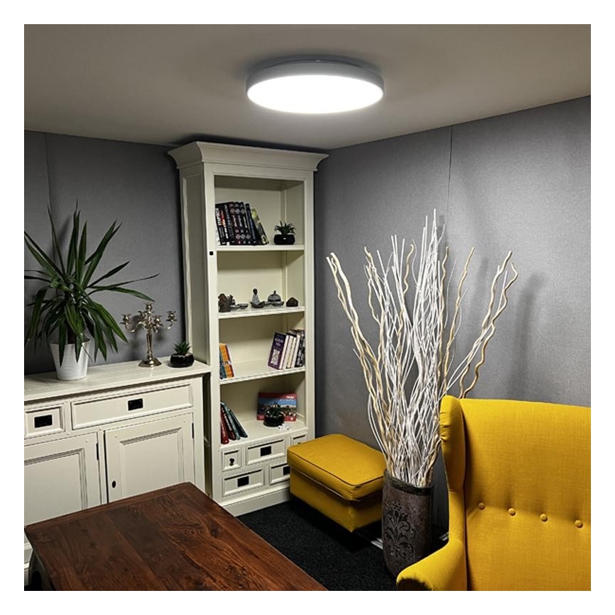 Светодиодный диммируемый потолочный светильник LED/48W/230V 2700-6500K Wi-Fi Tuya + пульт ДУ