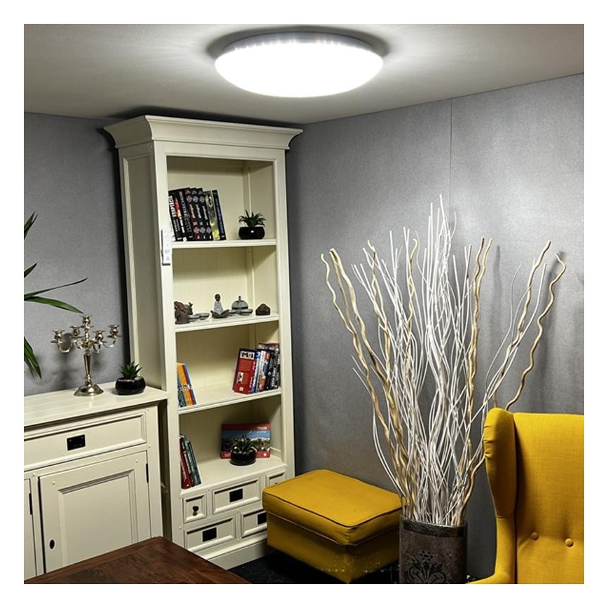 Светодиодный диммируемый потолочный светильник LED/48W/230V 2700-6500K Wi-Fi Tuya + пульт ДУ