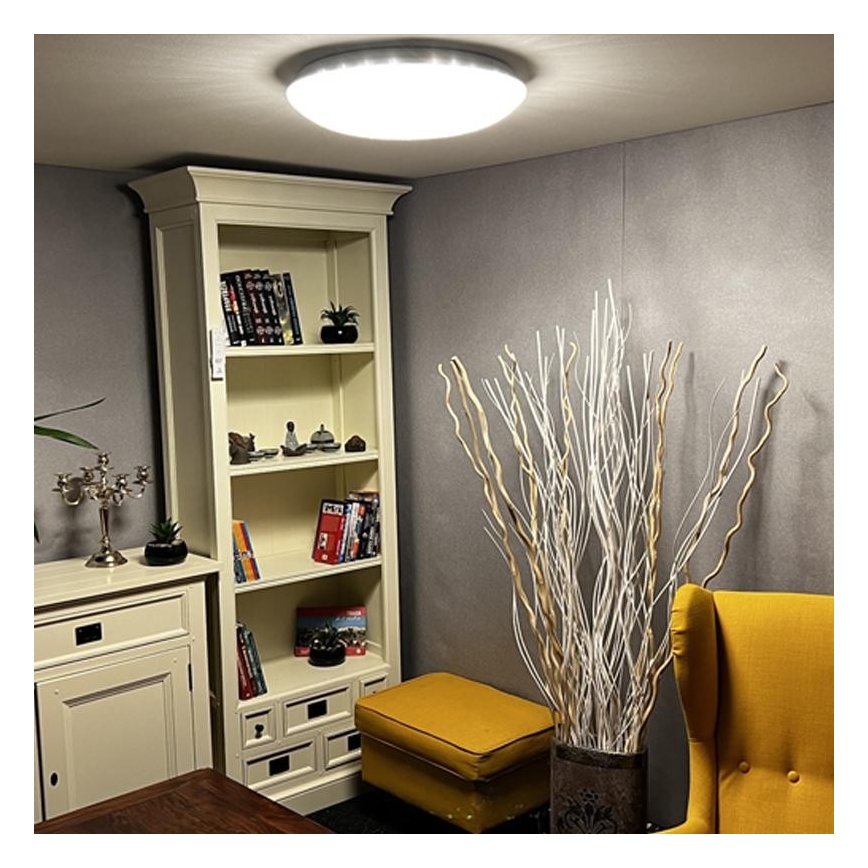 Светодиодный диммируемый потолочный светильник LED/48W/230V 2700-6500K Wi-Fi Tuya + пульт ДУ