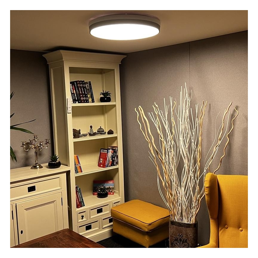 Светодиодный диммируемый потолочный светильник LED/48W/230V 2700-6500K Wi-Fi Tuya + пульт ДУ