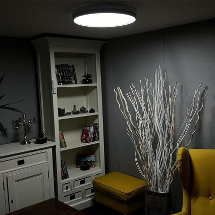 Светодиодный диммируемый потолочный светильник LED/48W/230V 2700-6500K Wi-Fi Tuya + пульт ДУ