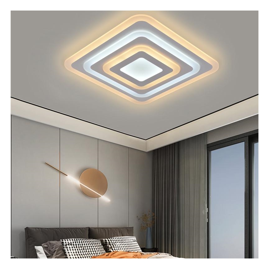 Светодиодный регулируемый потолочный светильник LED/80W/230V 3000-6500K с пультом дистанционного управления