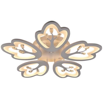 Светодиодная регулируемая накладная люстра LED/80W/230V 3000-6500K с пультом дистанционного управления