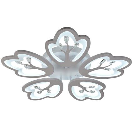 Светодиодная регулируемая накладная люстра LED/80W/230V 3000-6500K с пультом дистанционного управления