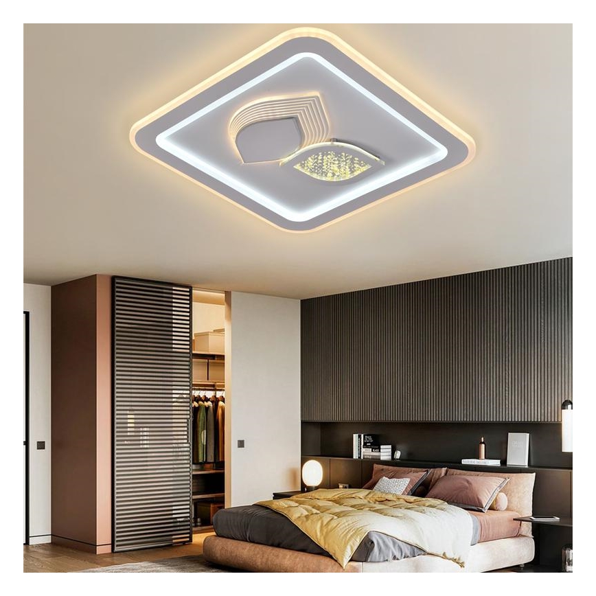 Светодиодный регулируемый потолочный светильник LED/95 Вт/230 В 3000-6500K с дистанционным управлением