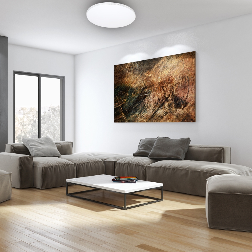 Светодиодный регулируемый потолочный светильник SIENA LED/68W/230V + пульт дистанционного управления