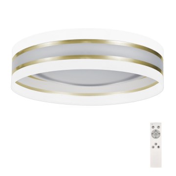 Светодиодный диммируемый потолочный светильник SMART CORAL GOLD LED/24W/230V белый/золотой + пульт ДУ