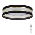 Светодиодный диммируемый потолочный светильник SMART CORAL GOLD LED/24W/230V черный/золотой + пульт ДУ