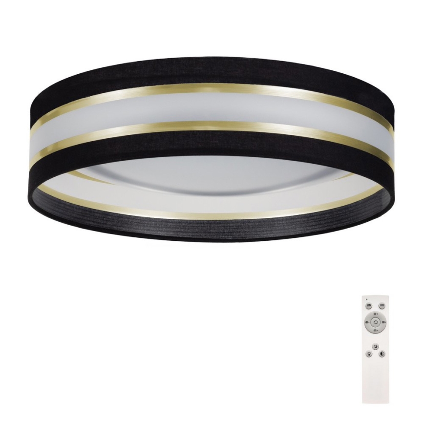 Светодиодный диммируемый потолочный светильник SMART CORAL GOLD LED/24W/230V черный/золотой + пульт ДУ