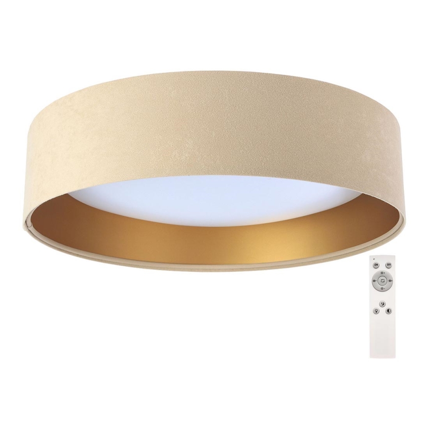 Светодиодный диммируемый потолочный светильник SMART GALAXY LED/24W/230V ⌀ 44 см бежевый/золотой 3000-6500K + пульт ДУ