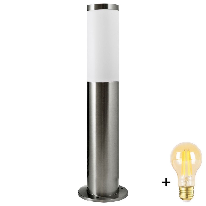 Светодиодный диммируемый уличный светильник LIVIA 1xE27/6W/230V 2700-6500K Wi‑Fi 45 см IP44 серебристый