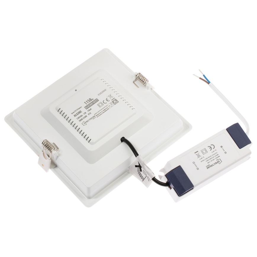 Светодиодный диммируемый встраиваемый светильник ALGINE LED/12W/230V Wi-Fi Tuya квадратный