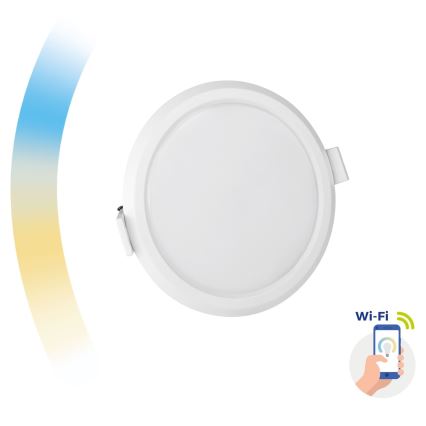 Светодиодный диммируемый встраиваемый светильник ALGINE LED/6W/230V Wi-Fi Tuya круглый