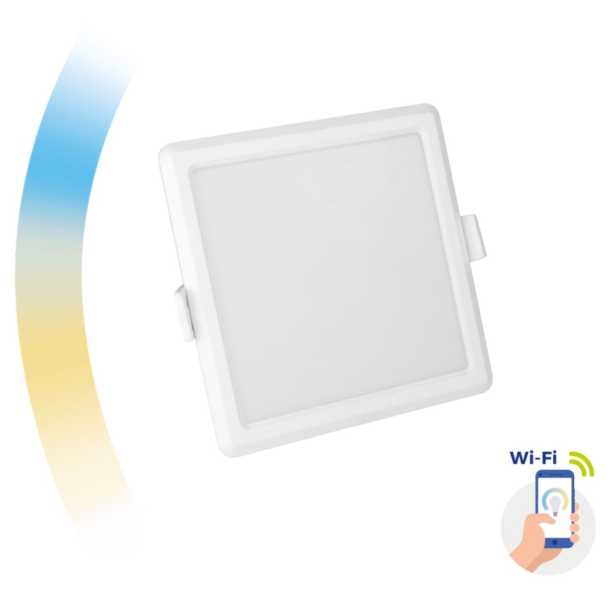 Светодиодный диммируемый встраиваемый светильник ALGINE LED/6W/230V Wi-Fi Tuya квадратный