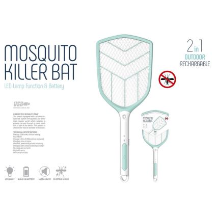 Светодиодный электрический уничтожитель насекомых 1200 mAh/4,2V