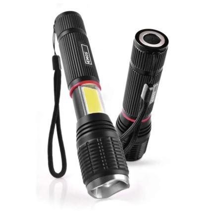 Светодиодный фонарь 2в1 COB LED/3xAAA