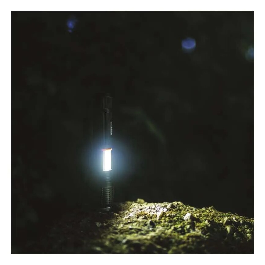Светодиодный фонарь 2в1 COB LED/3xAAA
