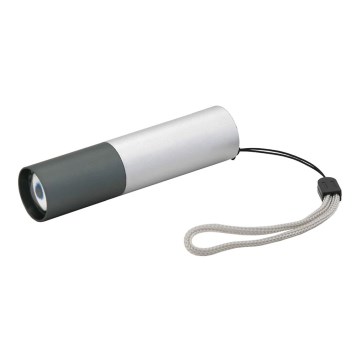 Светодиодный фонарь LED/400mAh белый/серый