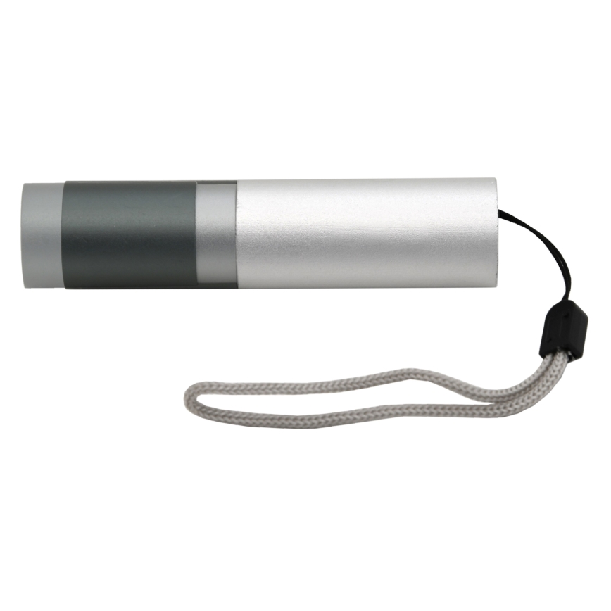 Светодиодный фонарь LED/400mAh белый/серый