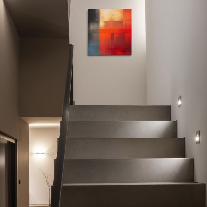 LED-светильник для лестницы с датчиком движения и сумерек LED/1,5 Вт/230 В 3000/4000/6500 К серебристый