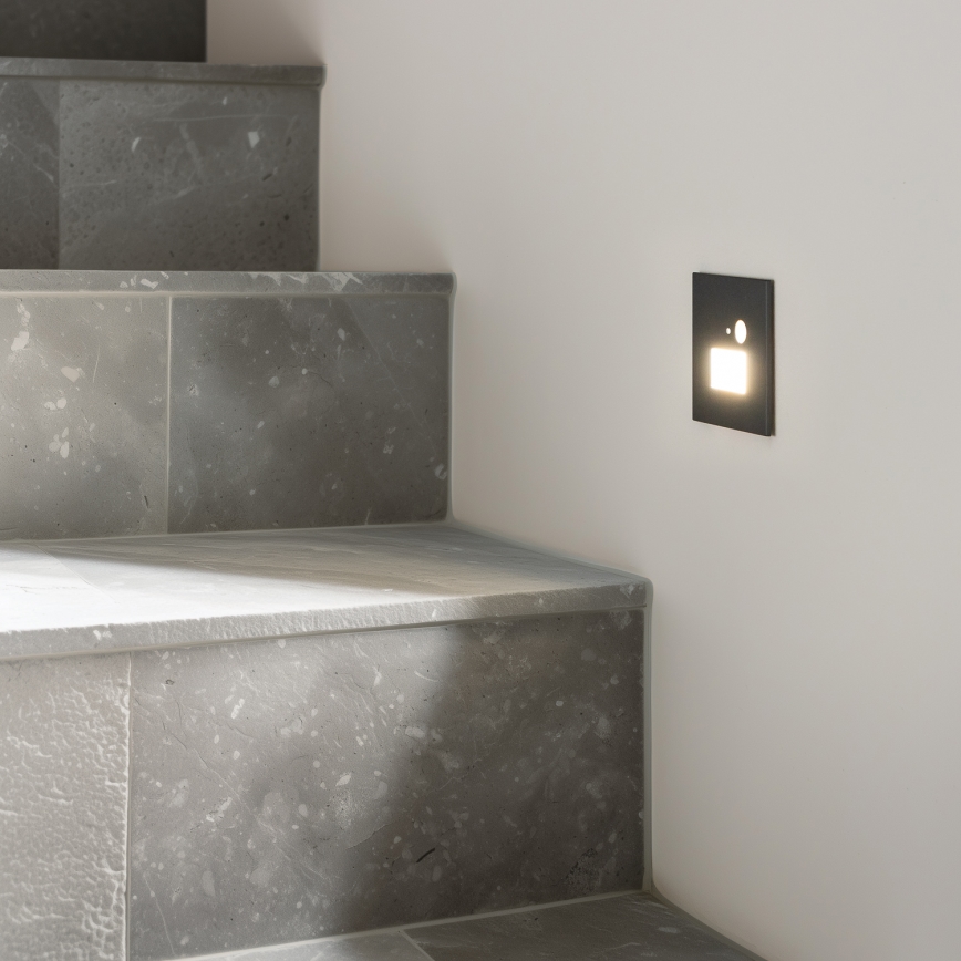LED-светильник для лестницы с датчиками движения и сумерек LED/1,5W/230V 3000/4000/6500K антрацит