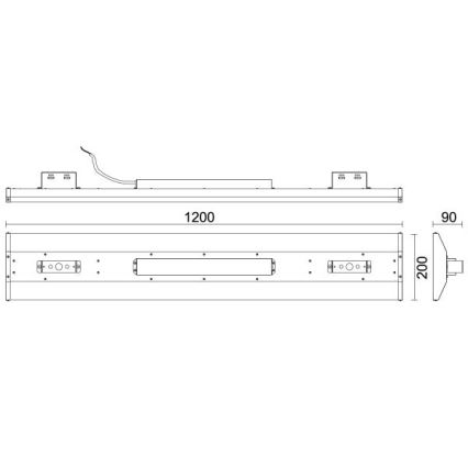 Светодиодный люминесцентный светильник High Bay LED/120W/230V 5000K 120 см