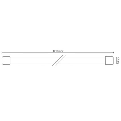 Светодиодный люминесцентный светильник LED/72W/230V 4000K 120 см
