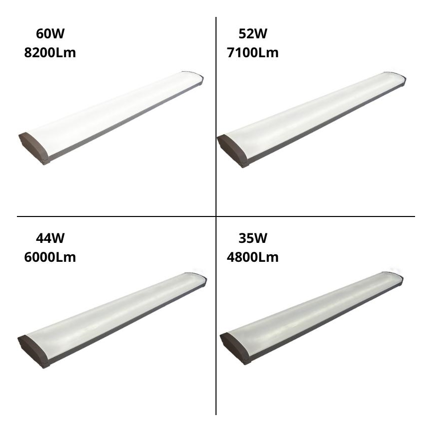 Светодиодный люминесцентный светильник с регулированием яркости LED/35W/44W/52W/60W/230V 4000K 120 см