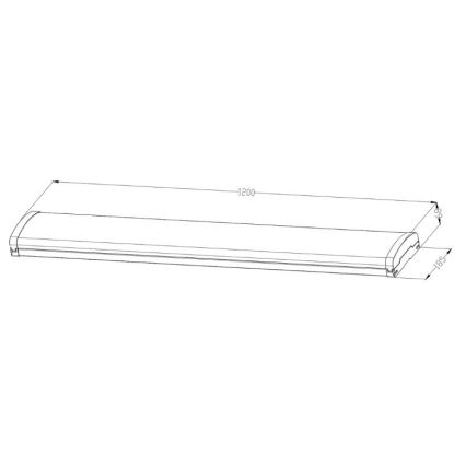 Светодиодный люминесцентный светильник с регулированием яркости LED/35W/44W/52W/60W/230V 4000K 120 см