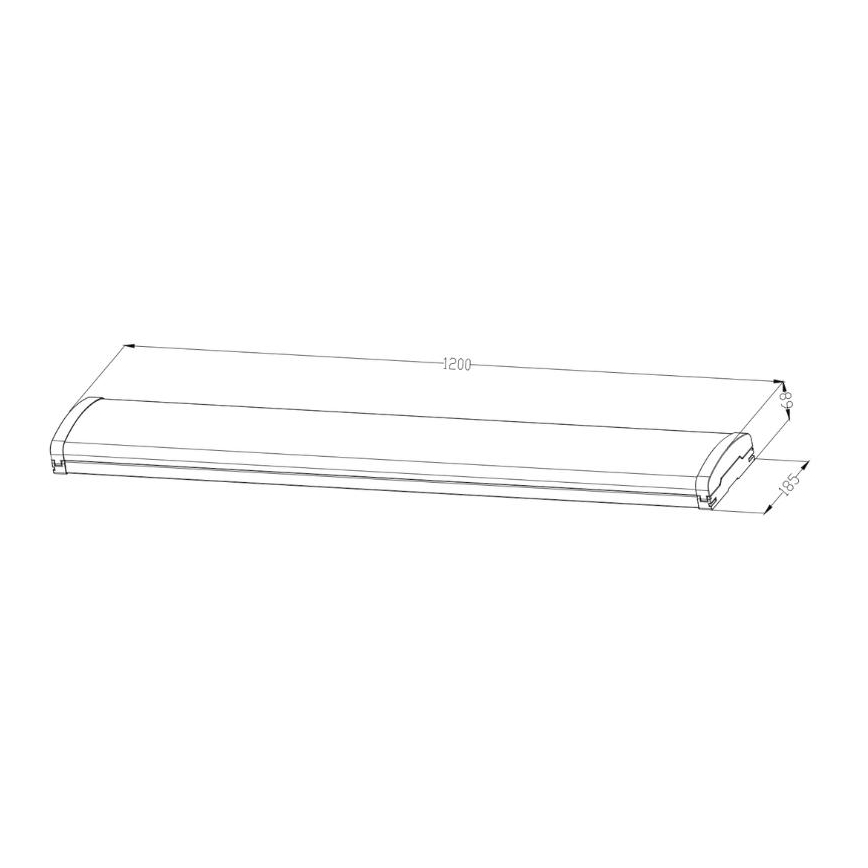 Светодиодный люминесцентный светильник с регулированием яркости LED/35W/44W/52W/60W/230V 4000K 120 см