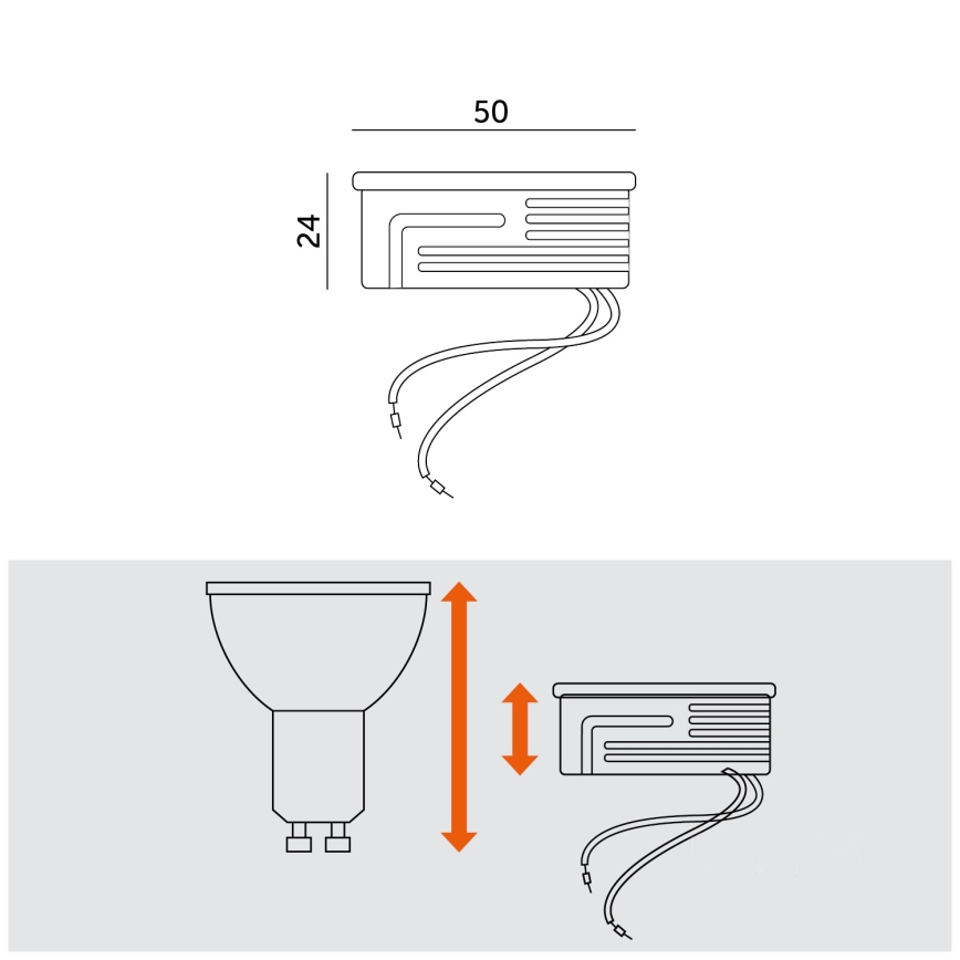 Светодиодный модуль LED/5W/230V 3000K