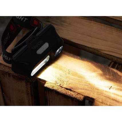 Светоди headlamp с регулируемой яркостью, аккумуляторная, 2xLED/5V, IP44, 210 лм, 2000 мАч