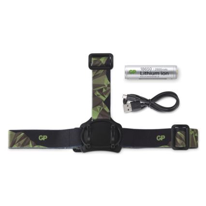Светодиодный налобный фонарь GP DISCOVERY CHR35 LED/3,7V/2600mAh