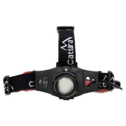 Светодиодный налобный фонарь LED/3W/3xAAA IP44 черный/красный