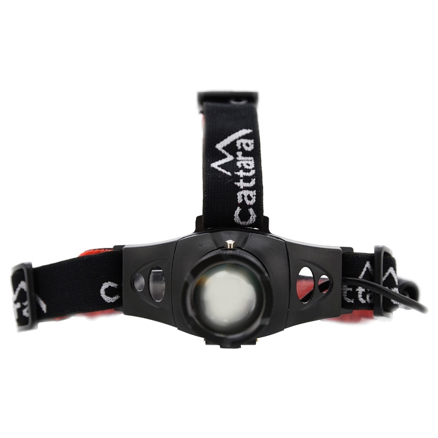 Светодиодный налобный фонарь LED/3W/3xAAA IP44 черный/красный