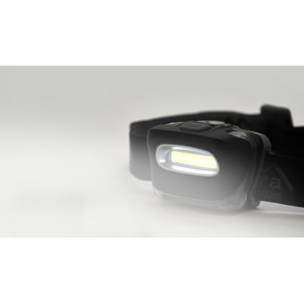 Светодиодный налобный фонарь LED/3xAAA черный