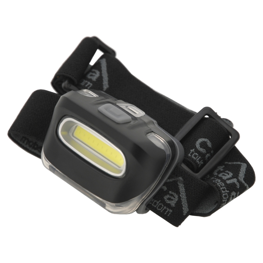 Светодиодный налобный фонарь LED/3xAAA черный