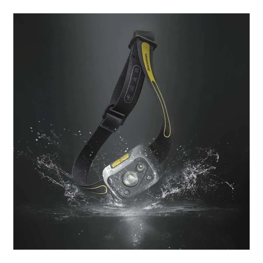 Светодиодный налобный фонарь с регулированием яркости и датчиком GP DISCOVERY CHW54 LED/3xAAA IPX5