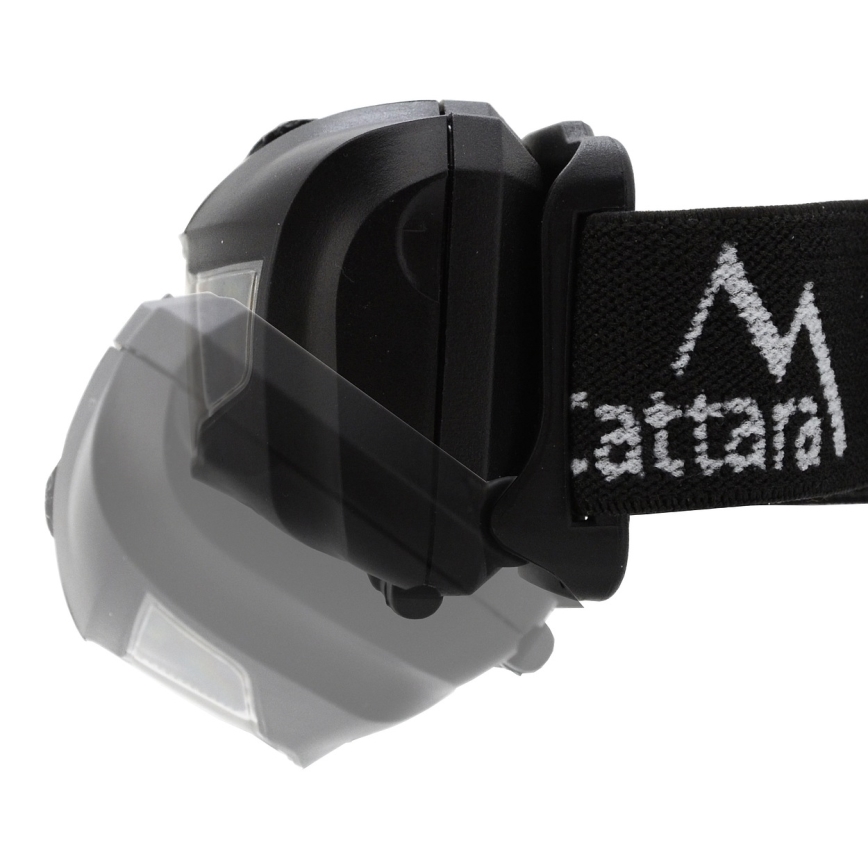 Светодиодный налобный фонарь с красным светом LED/3W/3xAAA IP44 черный