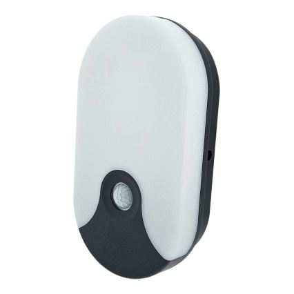 Светодиодный наружный настенный светильник с датчиком движения LED/18W/230V IP44 антрацит