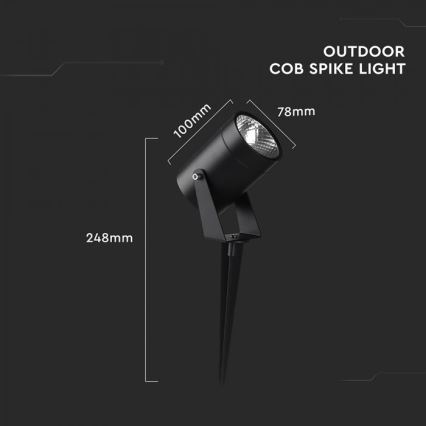 Светодиодный наружный светильник LED/10W/230V 4000K IP65
