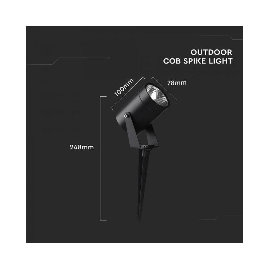 Светодиодный наружный светильник LED/10W/230V 4000K IP65