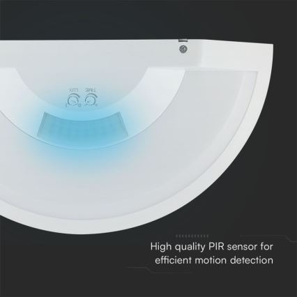Светодиодный настенный светильник для ванной комнаты с датчиком SAMSUNG CHIP LED/10W/230V 4000K IP54 белый